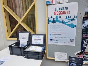 ISOSCAN poster and kits in boxes