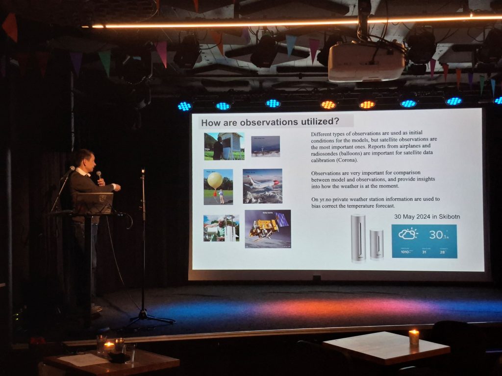 presenting with slide